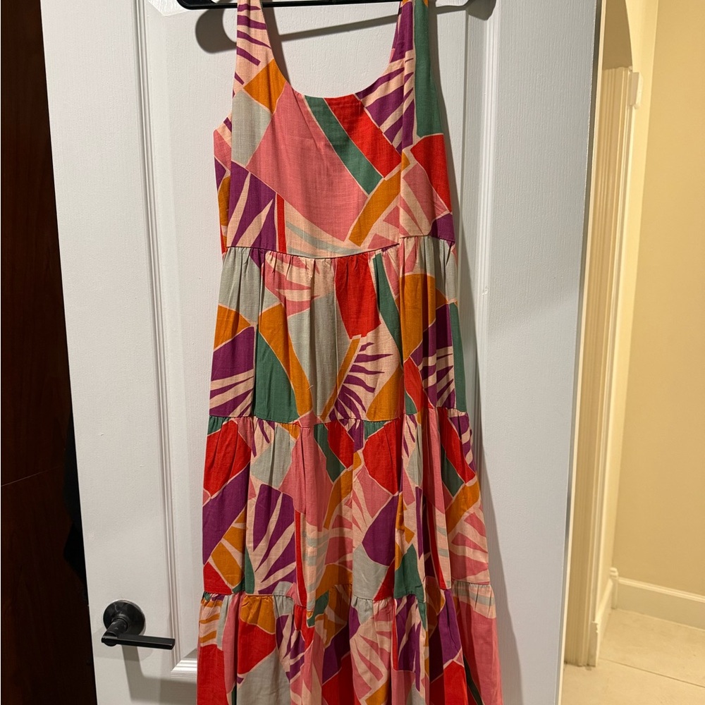 Mister Zimi Multicolor Abstract Maxi Dress